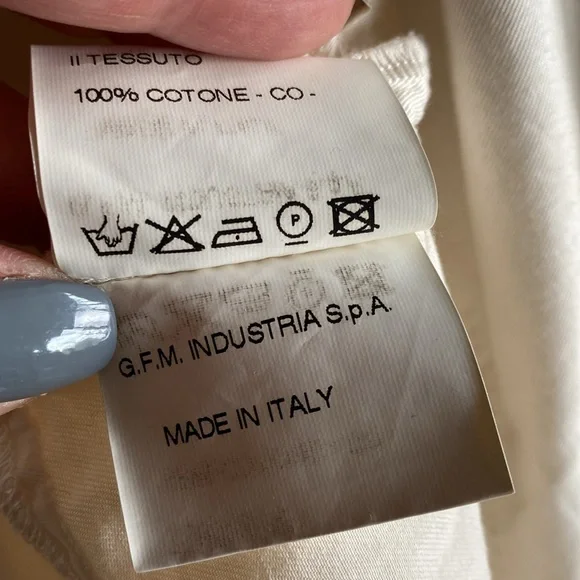 Hache Made in Italy 🇮🇹 💯 Cotton Dress Side Pockets Butter Soft Never Used